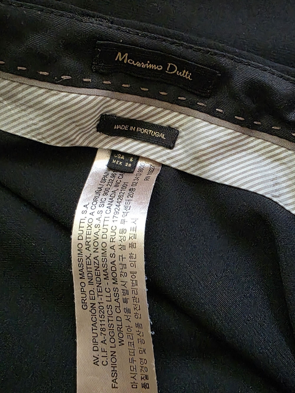 Massimo Dutti Black Dress Trousers - Picture 3 of 5